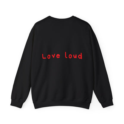 Love loud oversized crewneck