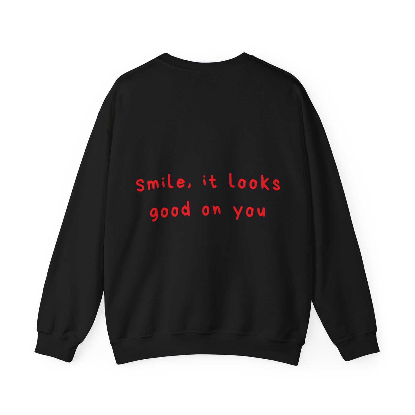 Smile, it looks good on you oversized crewneck