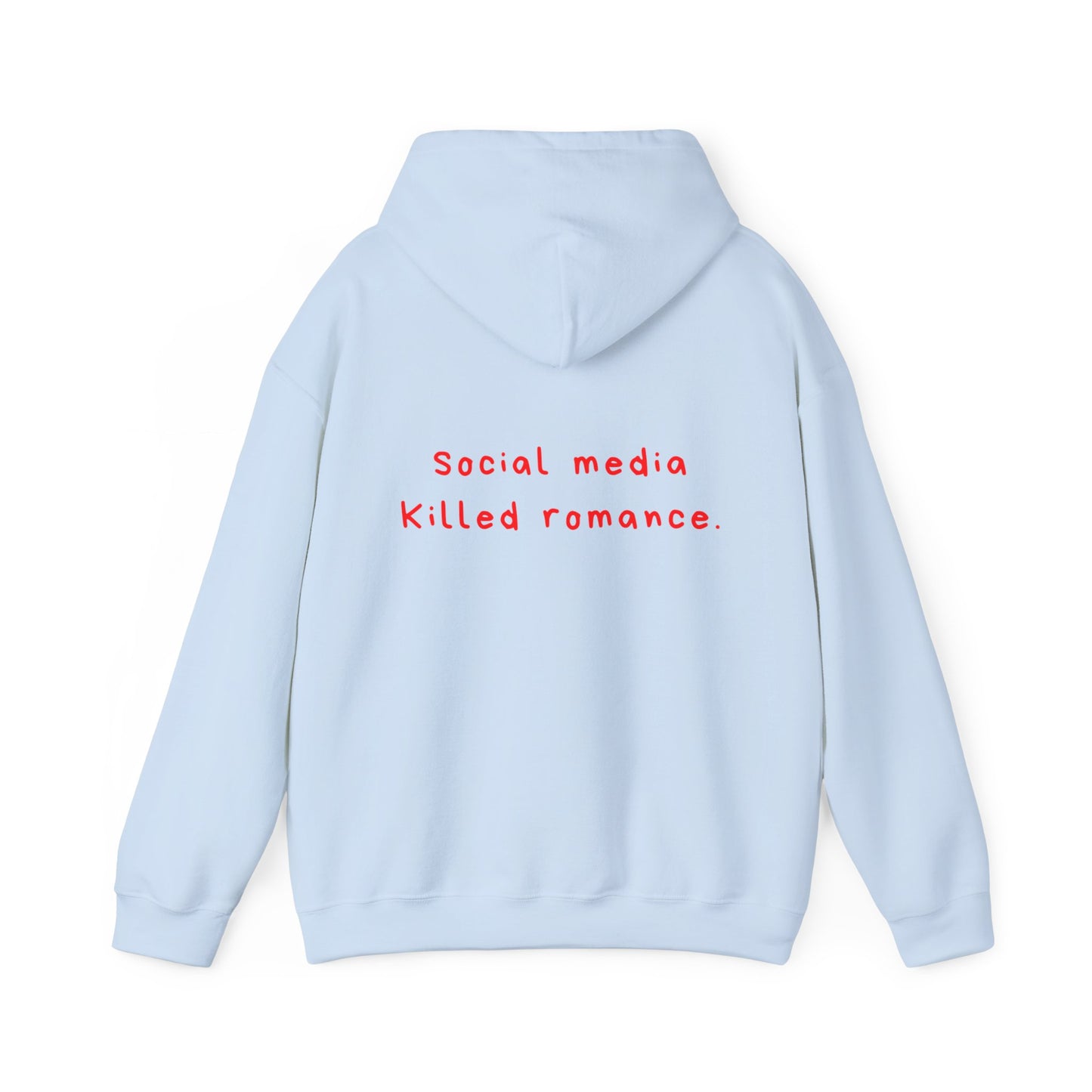 Social Media Killed Romance oversized hoodie