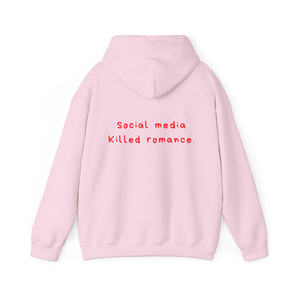 Social Media Killed Romance oversized hoodie