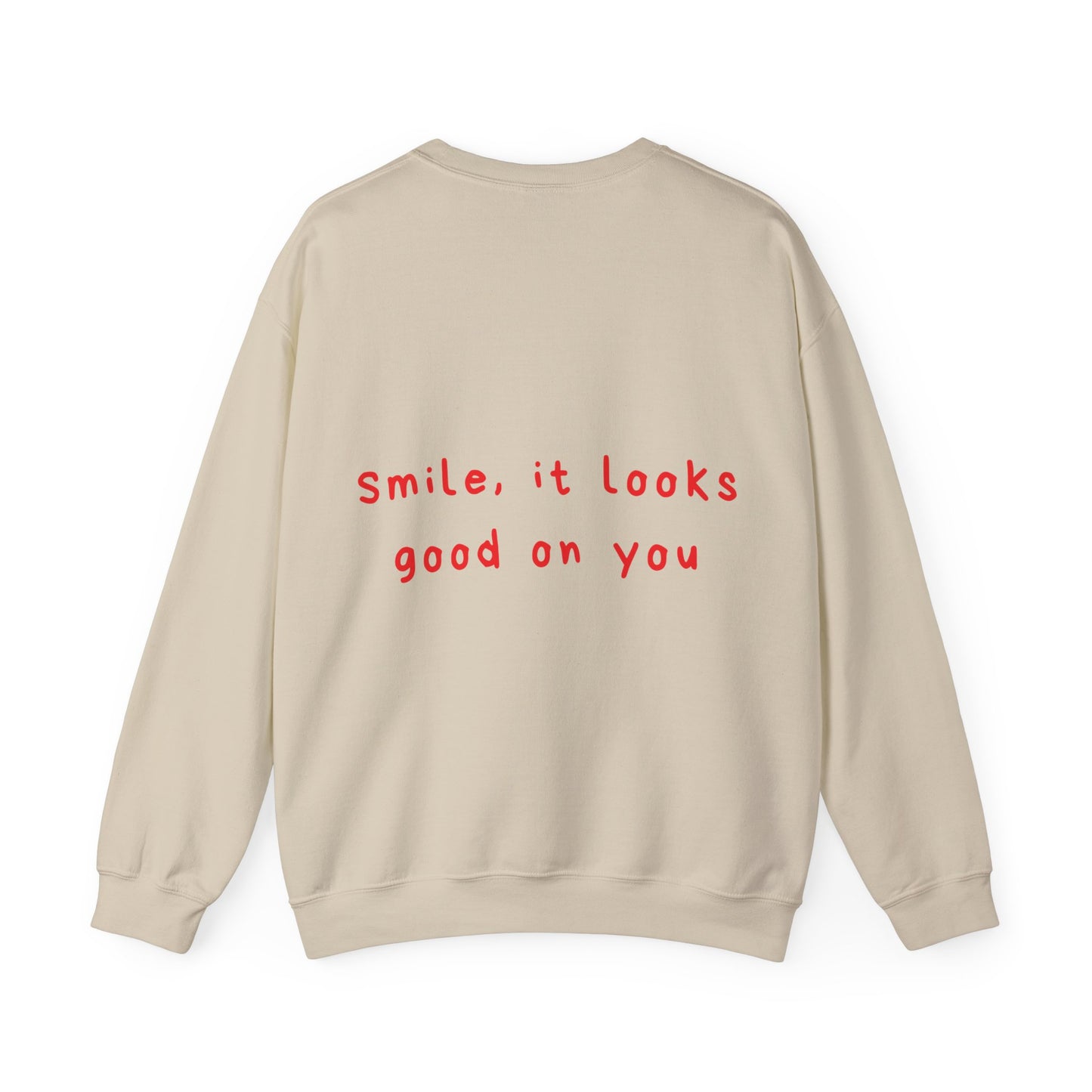 Smile, it looks good on you oversized crewneck