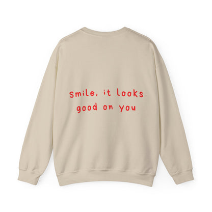 Smile, it looks good on you oversized crewneck