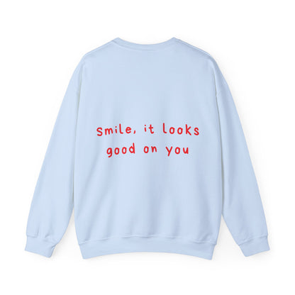 Smile, it looks good on you oversized crewneck