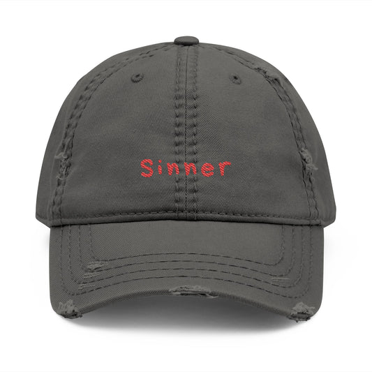 Sinner Distressed Cap