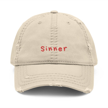 Sinner Distressed Cap