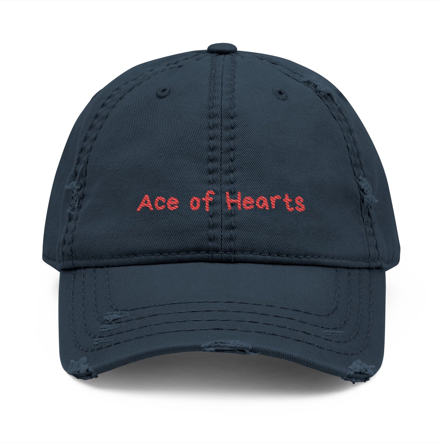 Ace of Hearts Distressed Cap