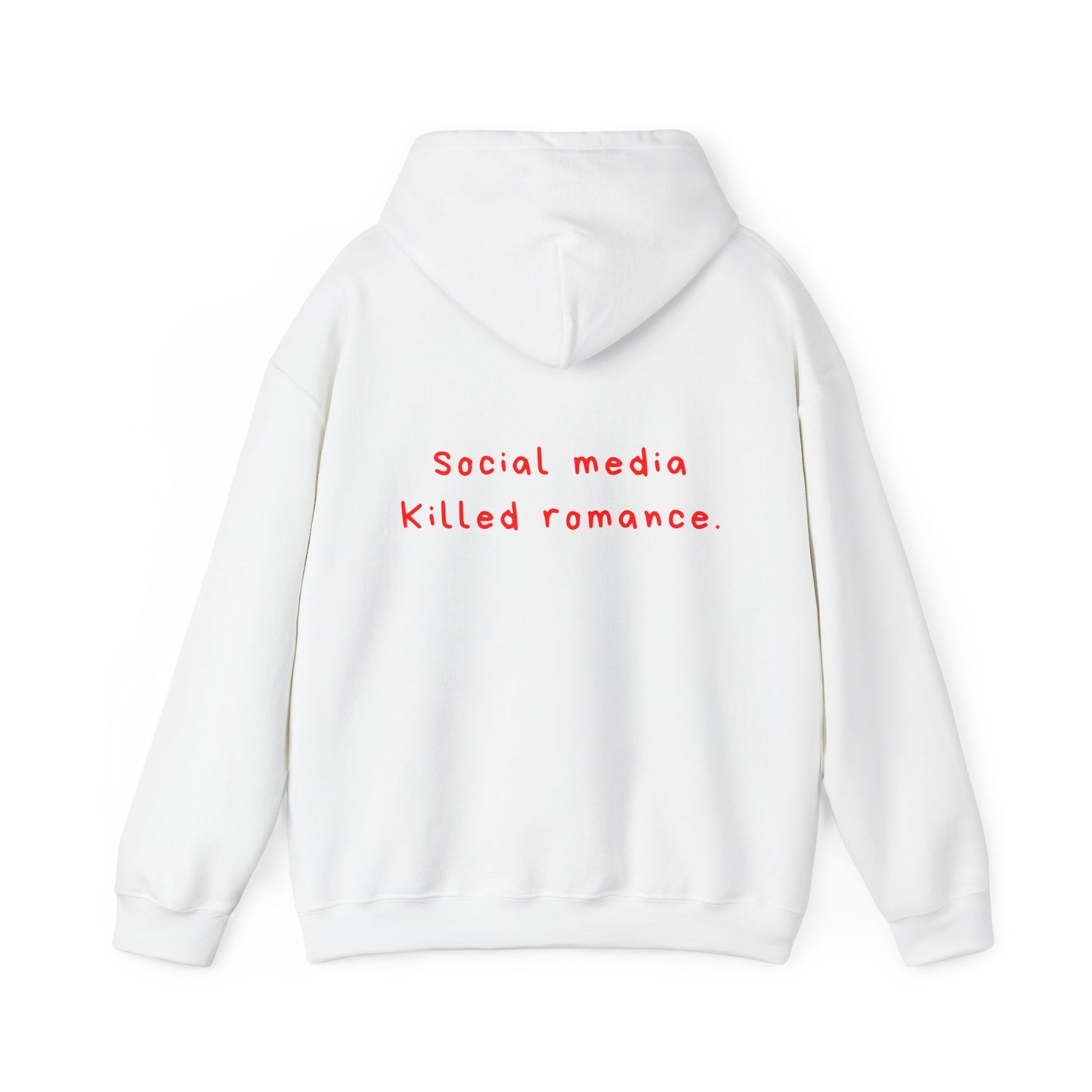 Social Media Killed Romance oversized hoodie