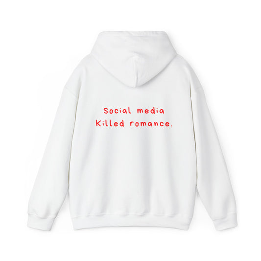 Social Media Killed Romance oversized hoodie
