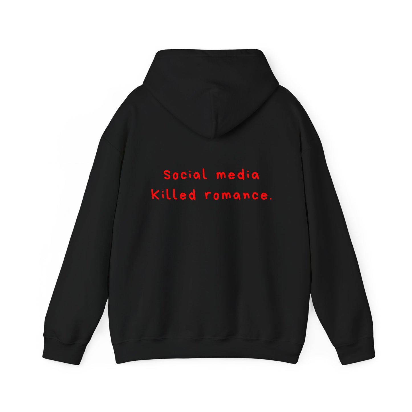 Social Media Killed Romance oversized hoodie