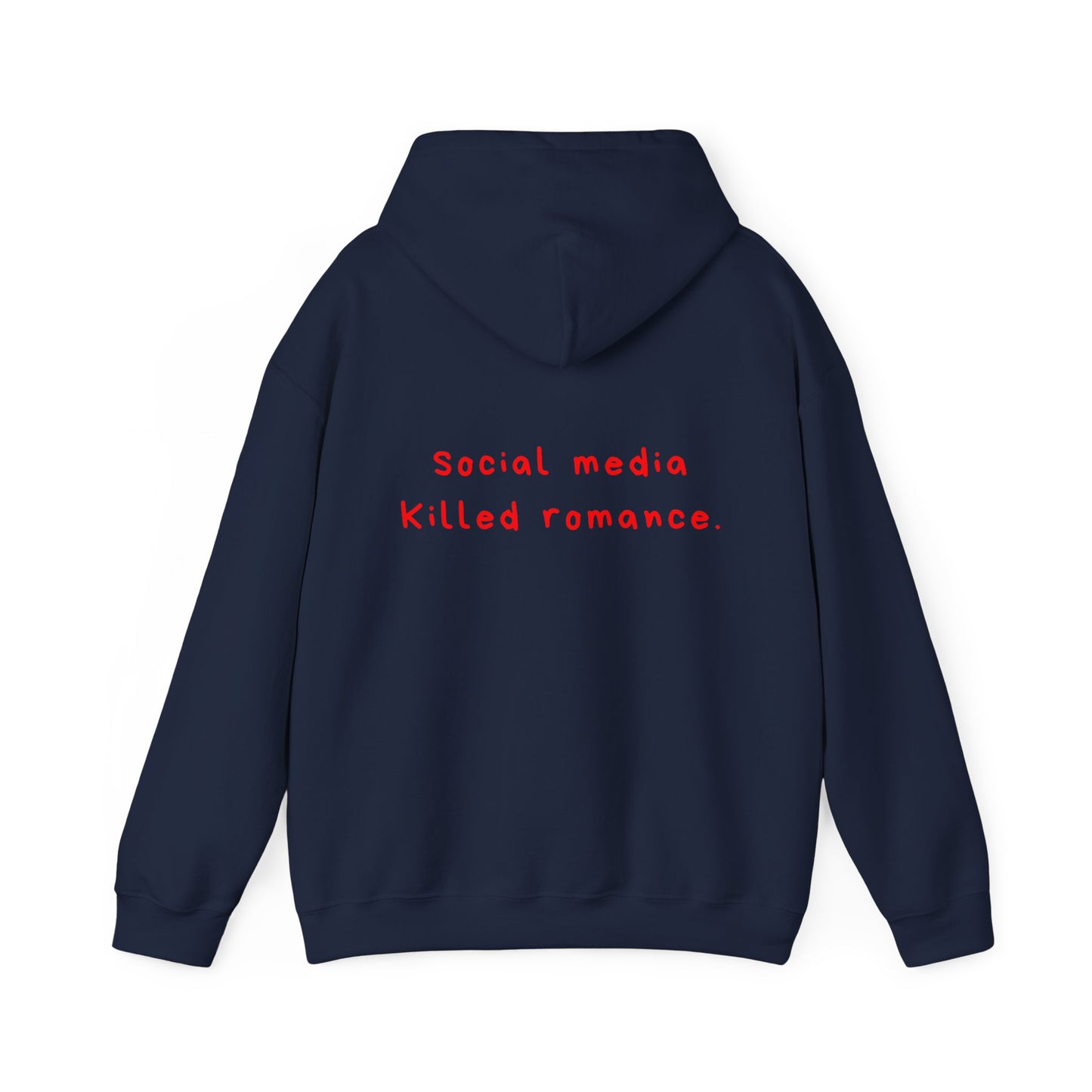 Social Media Killed Romance oversized hoodie