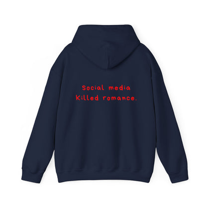 Social Media Killed Romance oversized hoodie