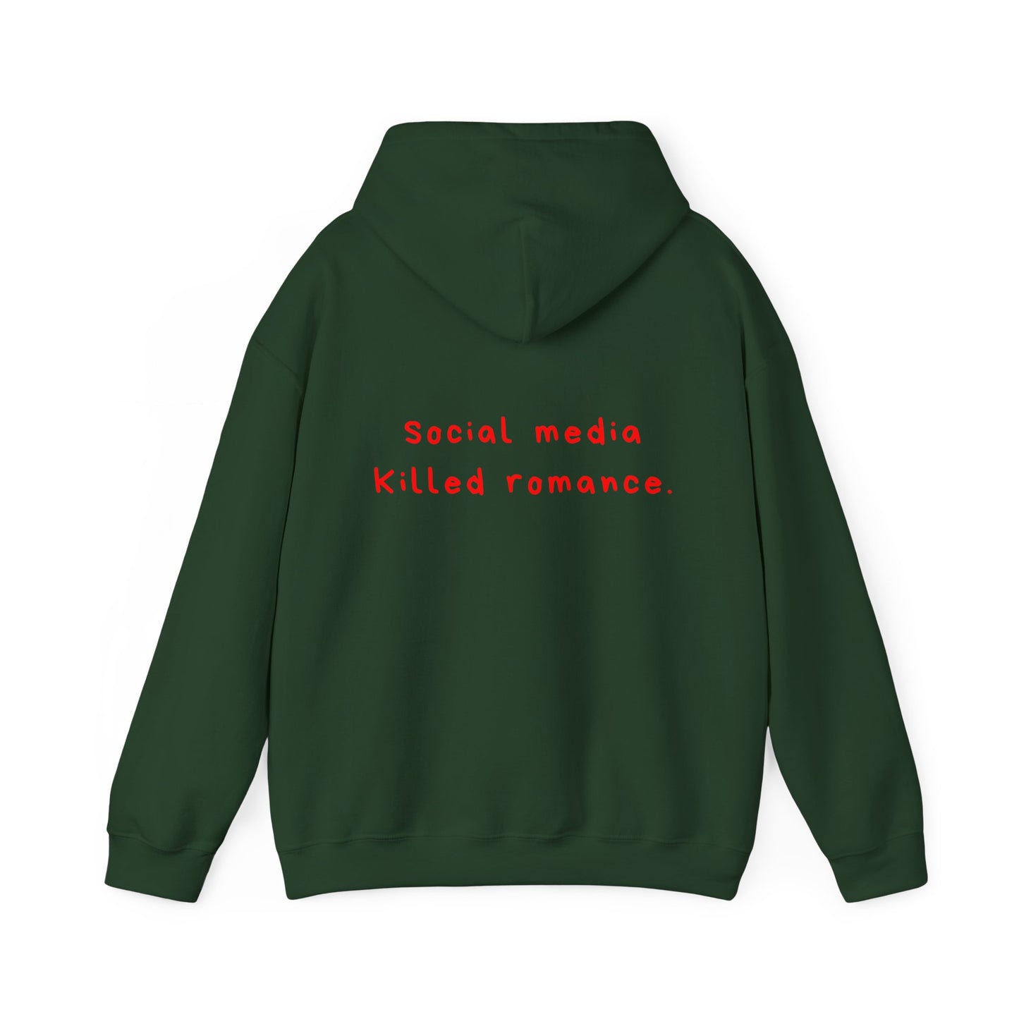 Social Media Killed Romance oversized hoodie