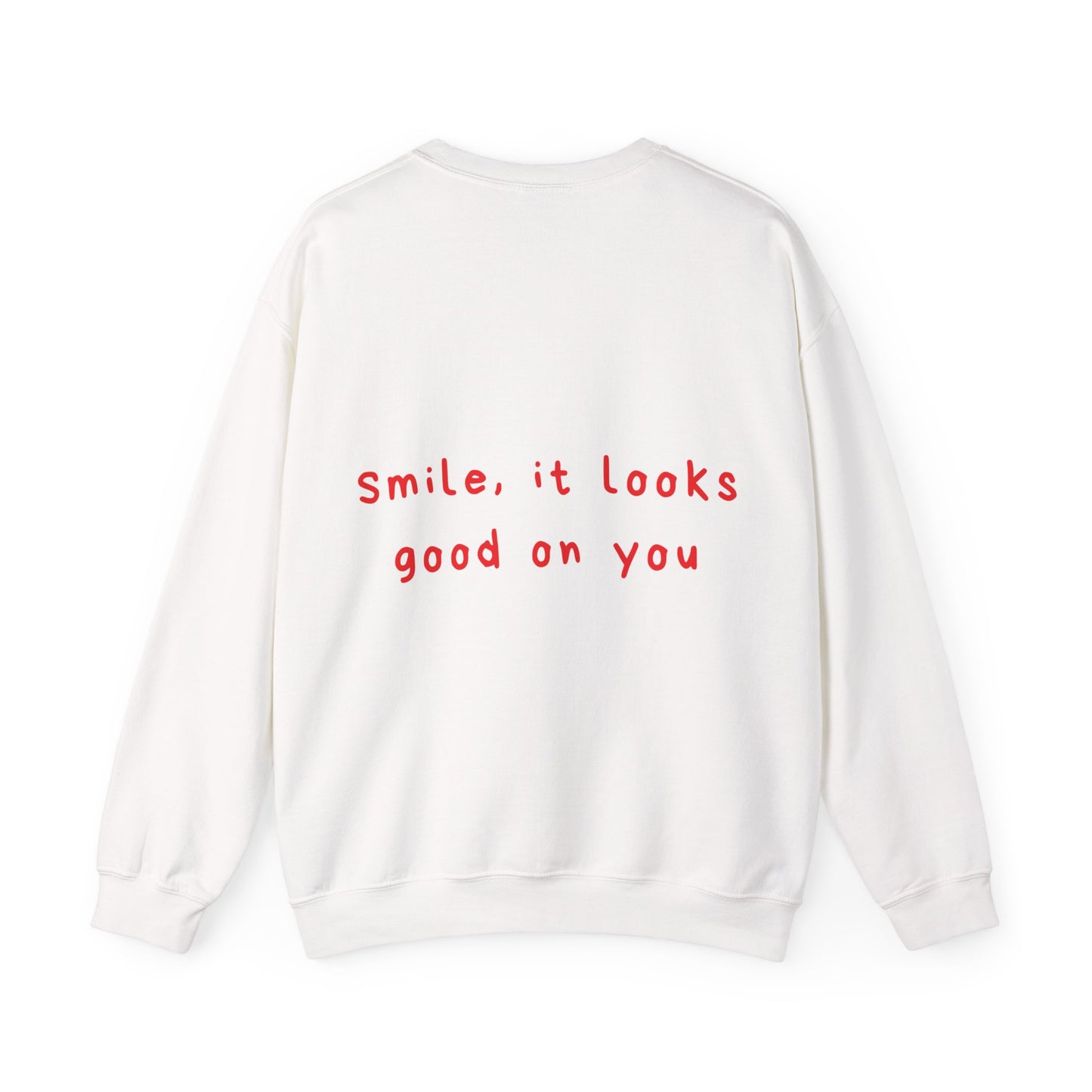 Smile, it looks good on you oversized crewneck
