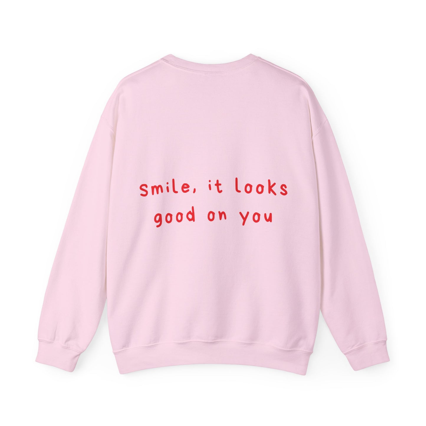 Smile, it looks good on you oversized crewneck