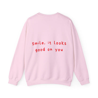 Smile, it looks good on you oversized crewneck