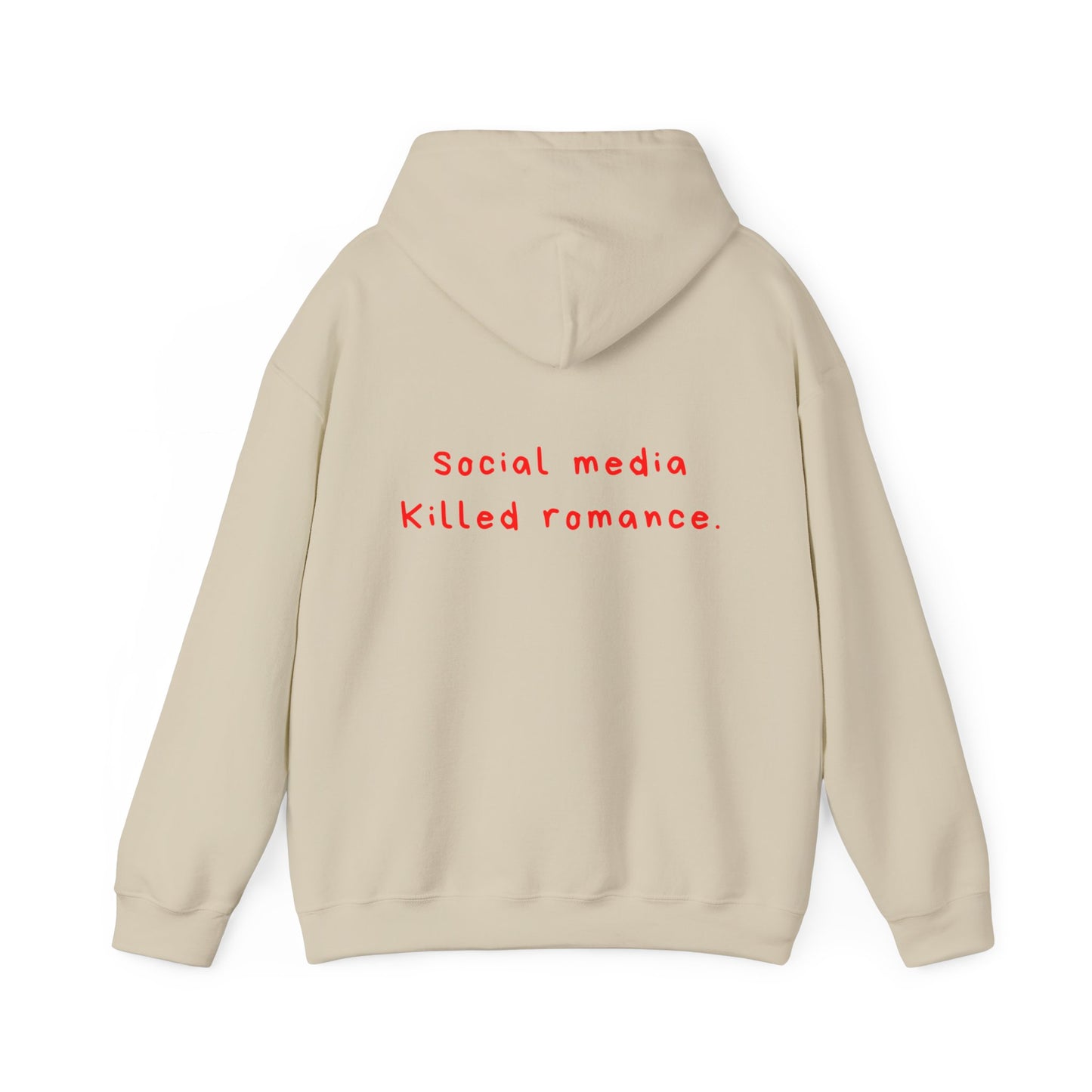 Social Media Killed Romance oversized hoodie